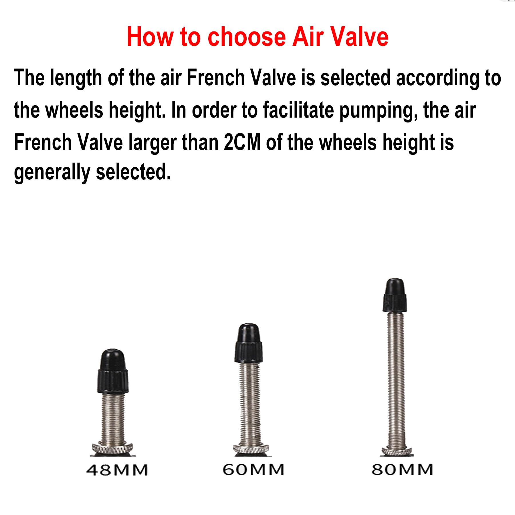 Lot de 2 chambres à air en butyle ultra légères pour vélos de route et de gravier 700C x 25-32C, valve Presta de 48 mm, chambres à air légères et durables