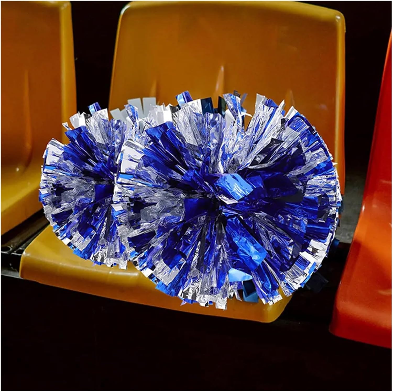 Pom Poms Cheerleading 12Pcs Vibrant Cheerleading Pom Poms Soft Lightweight Hand Flower Balls for Dance Routines Gymnastics Competitions and School