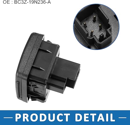 Miniatura 5 de Consola central Toma de corriente trasera Enchufe 110V 150W BC3Z-19N236-A Toma de corriente eléctrica para Ford F-350 Super Duty 2011-2015