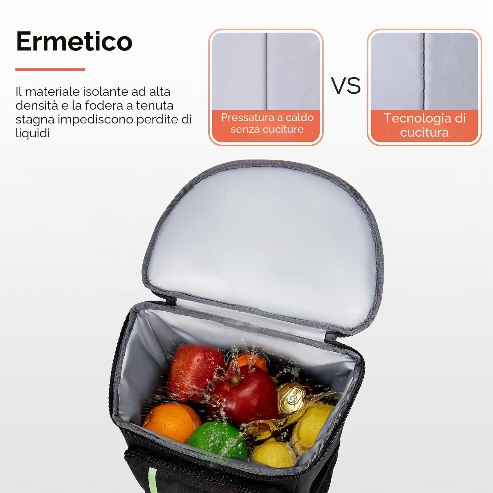 TOURIT Zaino Termico Frigo 28 L Borsa Termica Porta Pranzo Borsa Frigo Isoterma per Campeggio, Picnic, Barbecue, Eventi Sportivi