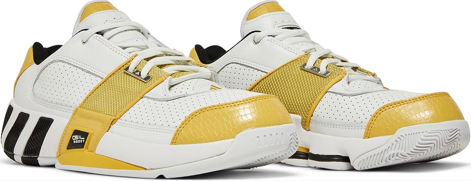 adidas Agent GIL RESTOMOD Basketball Shoes White/Gold/Black US Men 14 US WMN 15 - Image 4