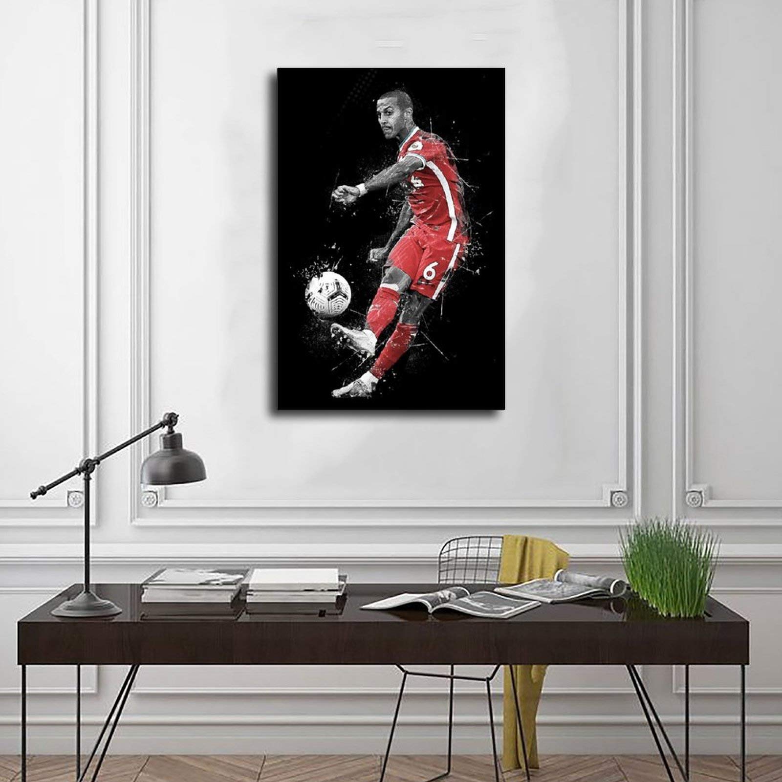 Amazon｜フットボール選手チアゴアルカンタラ壁の装飾の絵画スポーツ