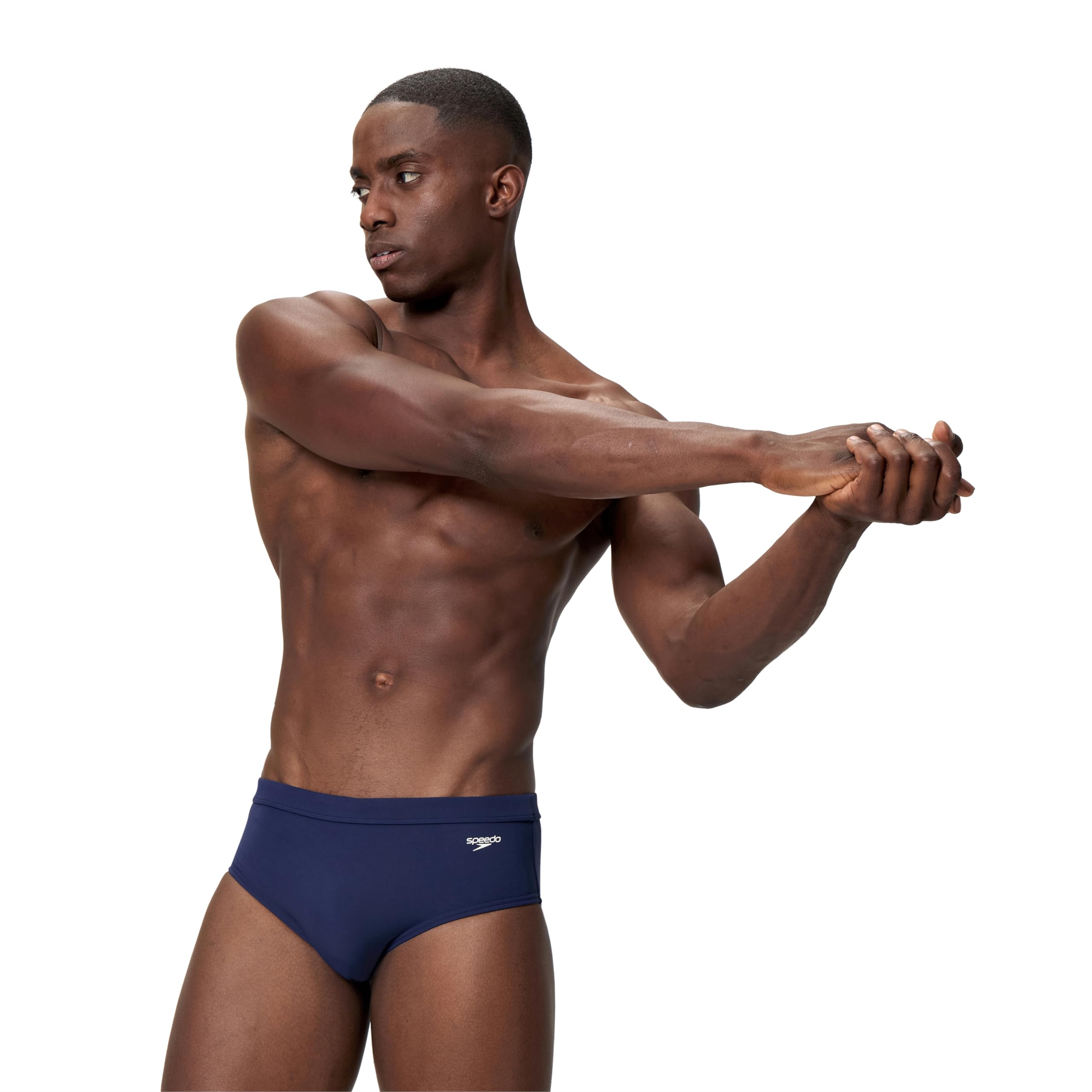 Speedo Men's Swimsuit Brief Comfort Waistband, Sunga Peacoat, 32