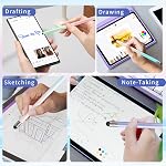 6Pcs Stylus, Stylus Pen for Touchscreen, 2-in-1 Stylus Pen for iPad, High Precision and Sensitivity Double Rubber Tips, Compatible with iPad/iPhone/Android Tablets and Touch Screen (6 Gradient Colors)