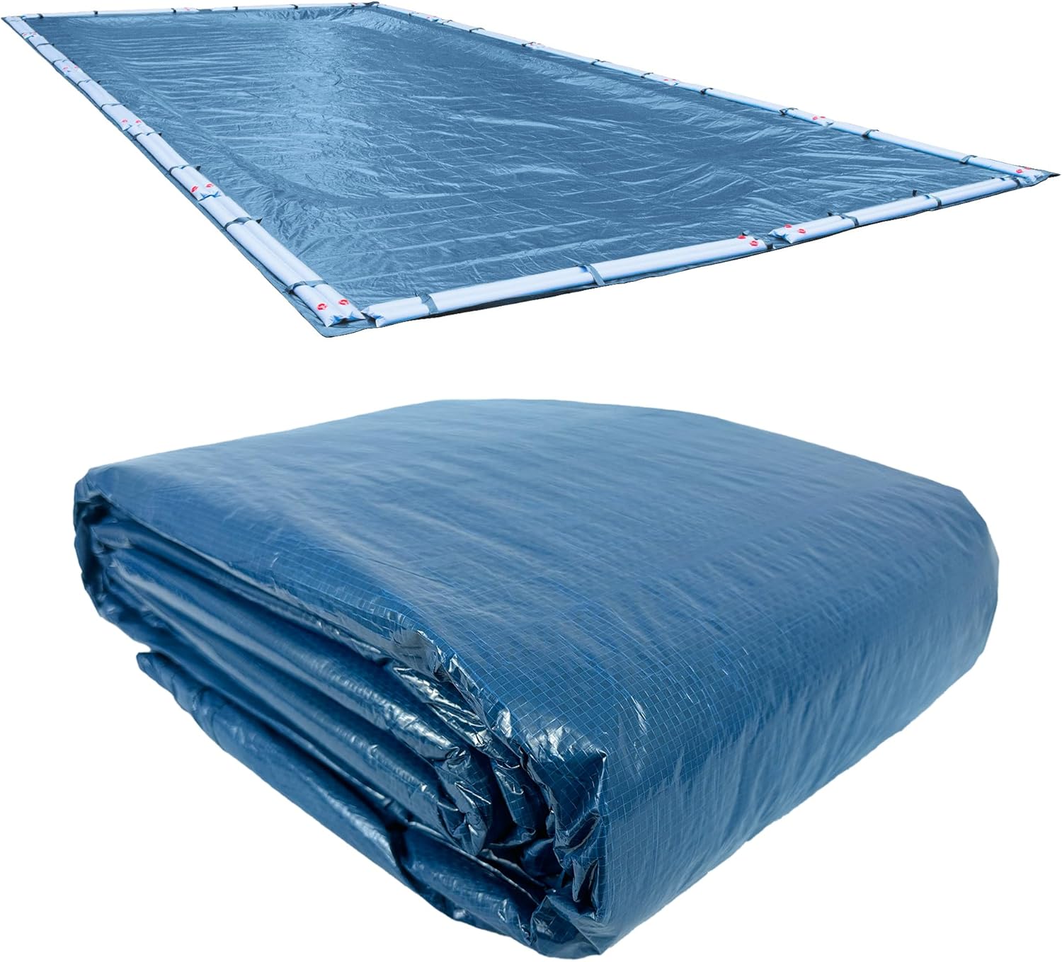 Pool Mate 351632RPM Winter Pool Cover, Heavy-Duty Blue, 16 x 32 ft ...