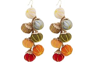 Pumpkin Fall Earrings: Chic Accessory for Autumn Delight