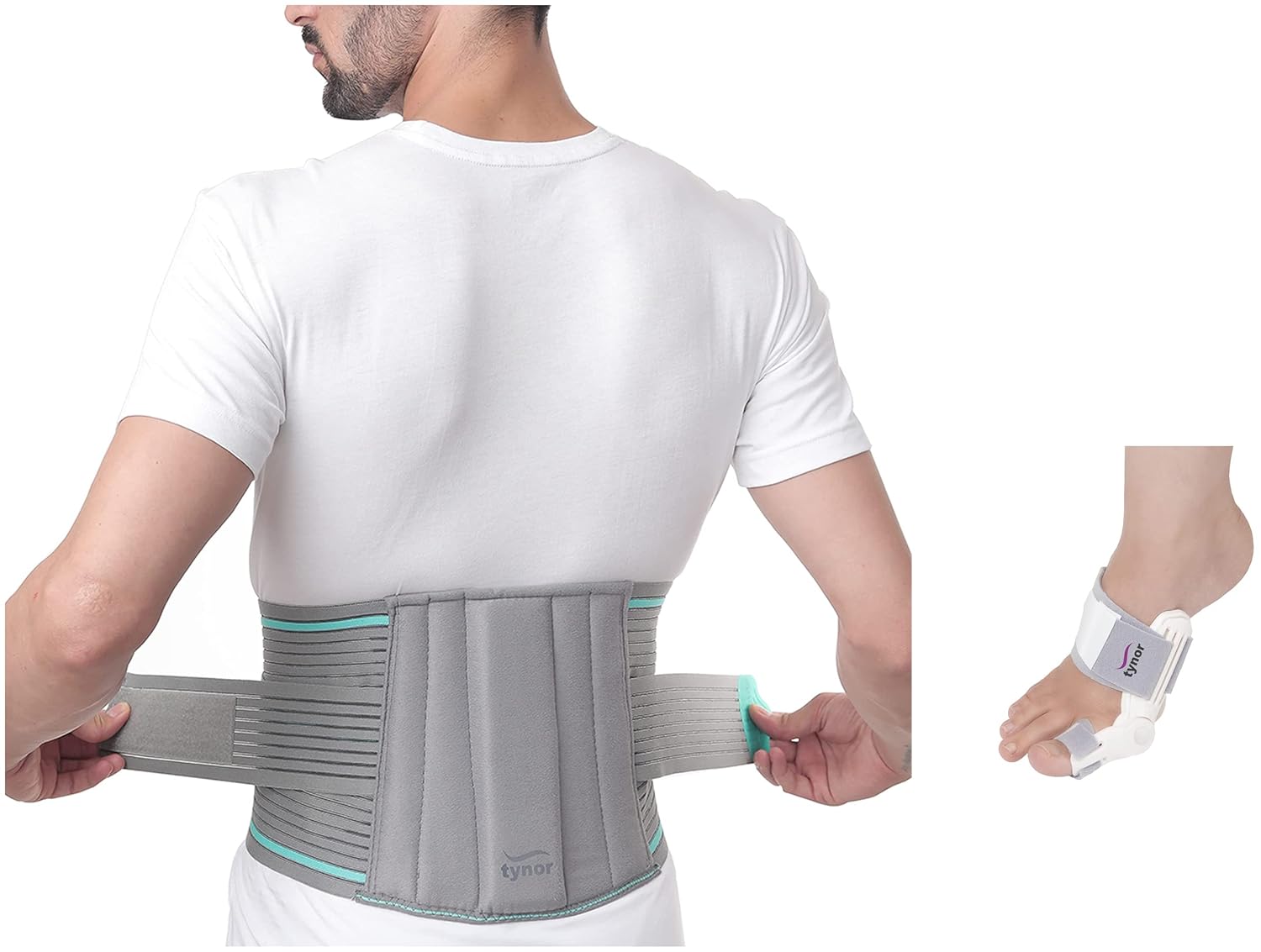 Buy TYNOR Lumbo Sacral Belt, Grey, 1 Unit (Medium(3440)) Bunion Splint