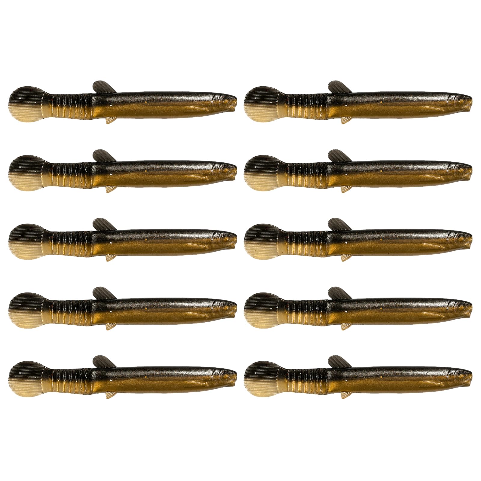 Zeizafa 10/20 Stück weiche Swimbait Köder Schmerlen Angelköder Multisection Tail Swimbaits Köder Einfach zu verwendende Multisection Tail Künstliche Schmerlenköder für Süß und Salzwasser