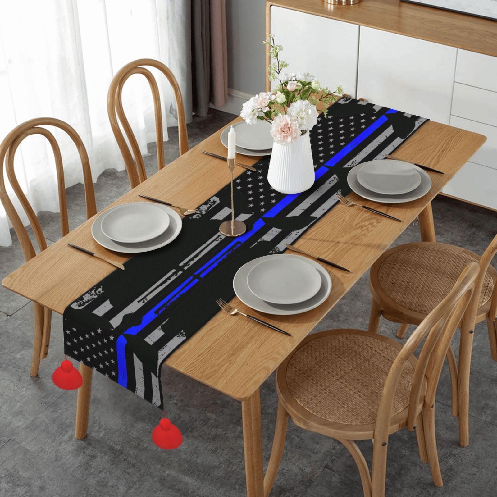 Chemin de table de salle à manger rustique pour changer votre décoration de Noël