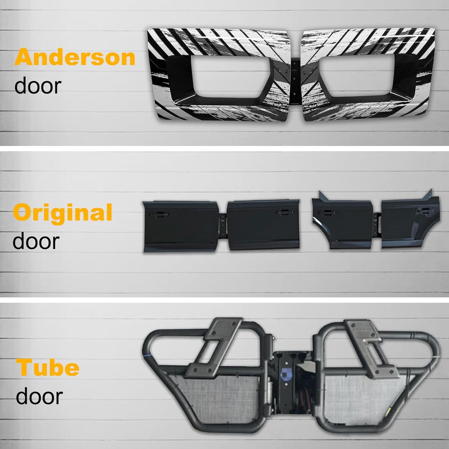 2X Wall Mount Door Storage Hanger Bracket Fit for 2021-2025 Ford Bronco 4 Door