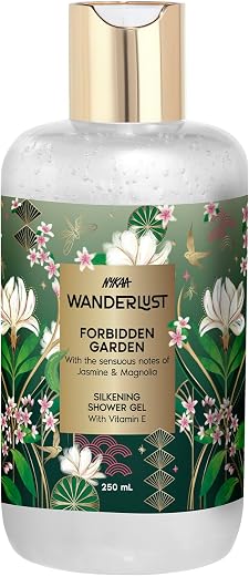 Nykaa Wanderlust Forbidden Garden Body Wash for Women | Hydrating &amp; Barrier Repair with Vitamin E &amp; Glycerine | Gentle Cle...