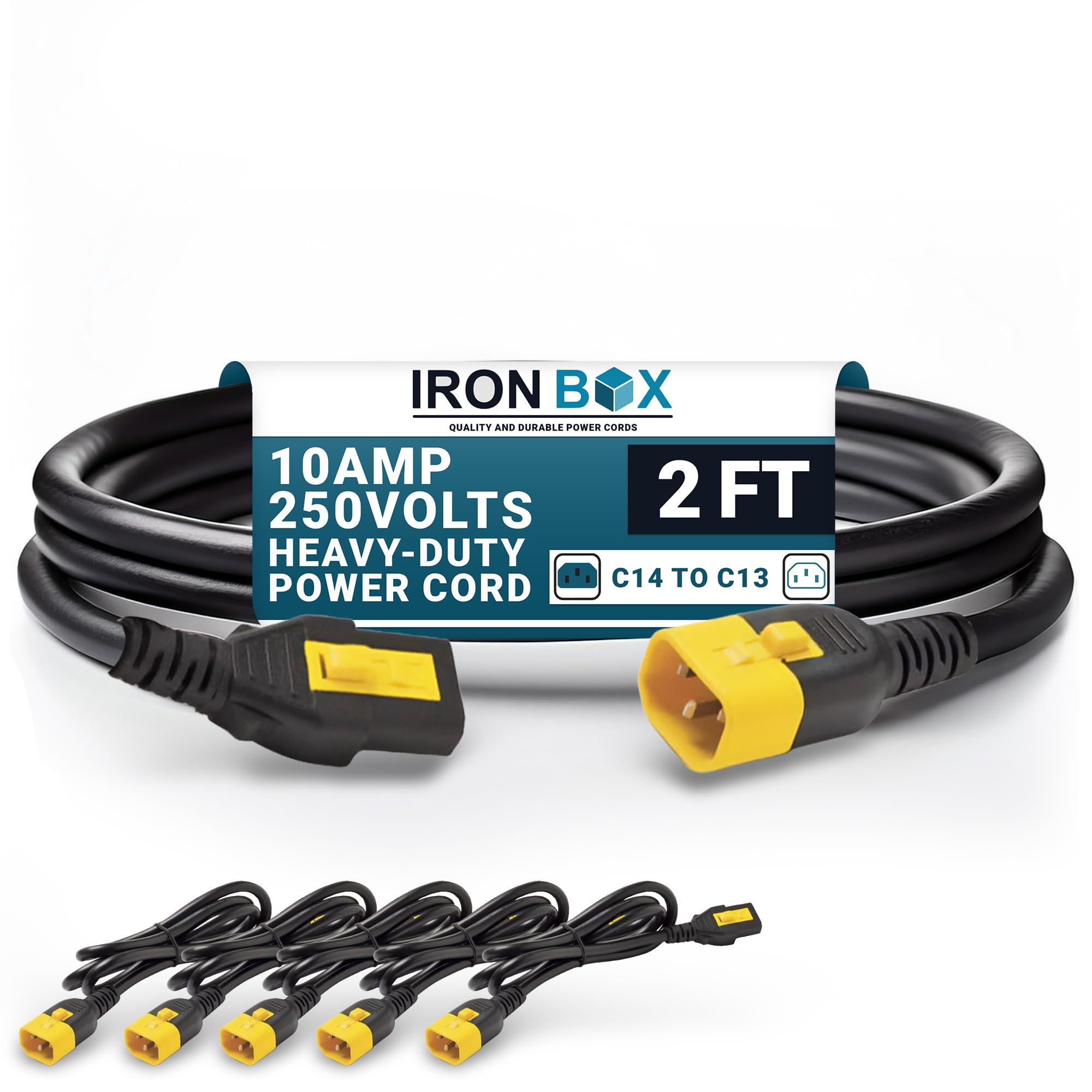 Amazon.com: IronBox Electric V-Lock Locking C14 to C13 Power Cords