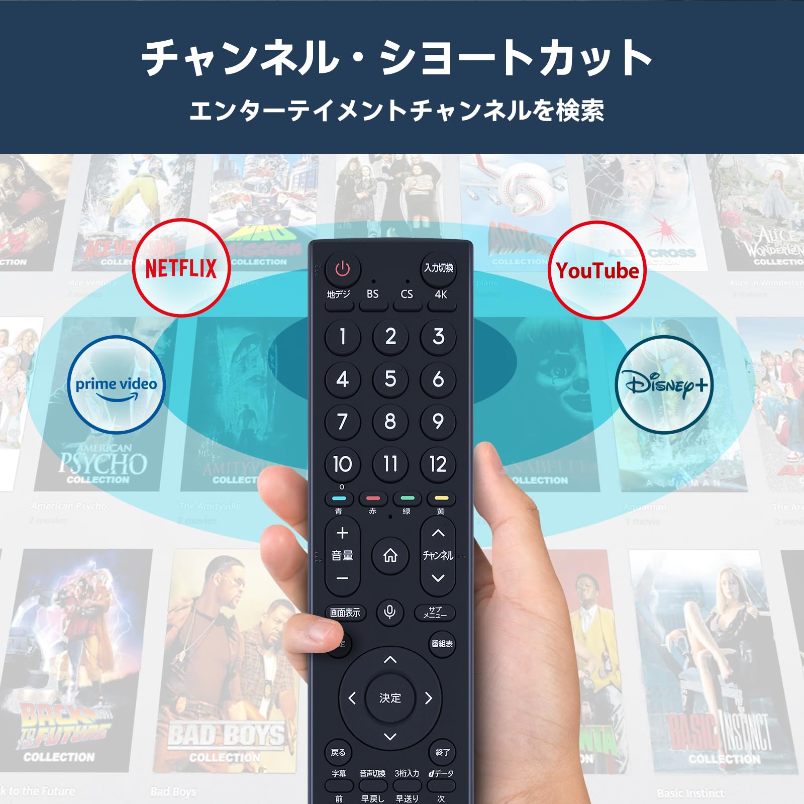Amazon | テレビリモコン ERF3A46 for Hisense ハイセンステレビ