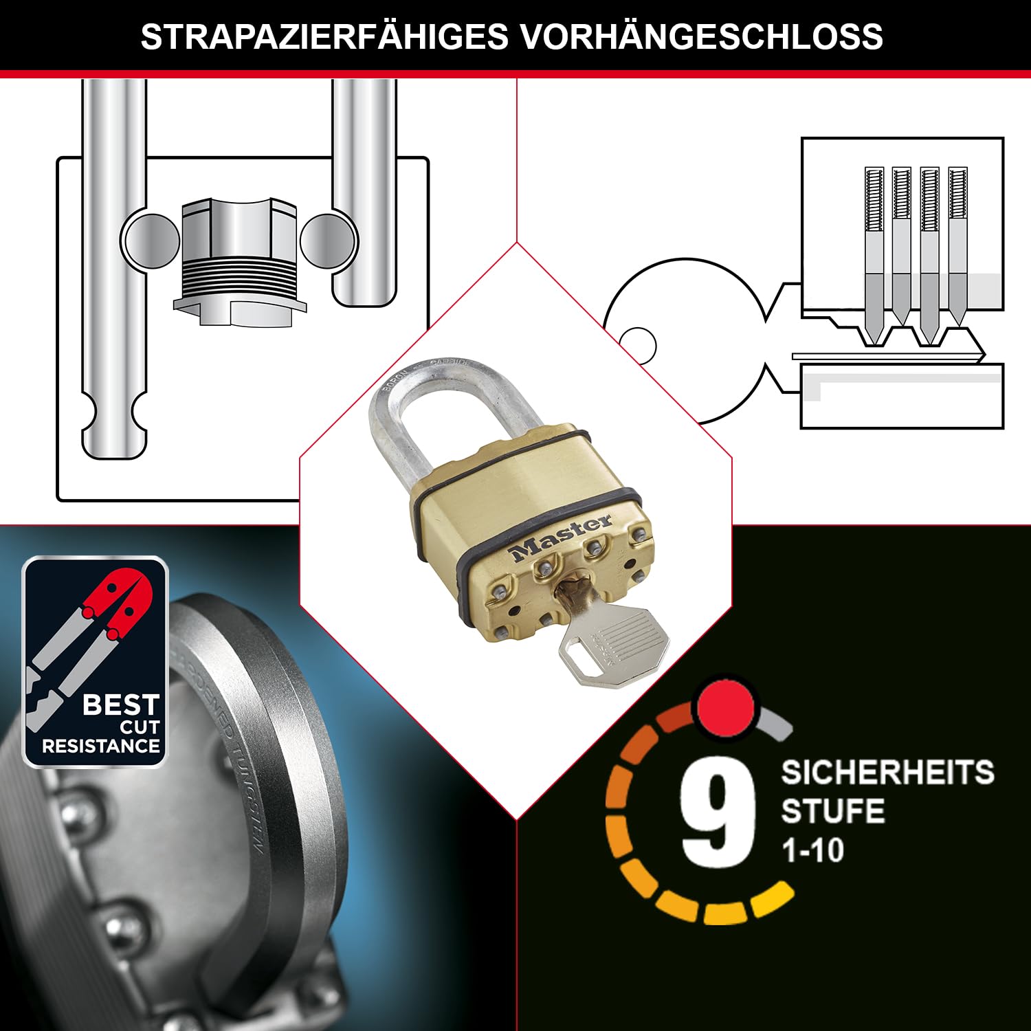 Master Lock M5BEURTLF - Excell Vorhängeschloss