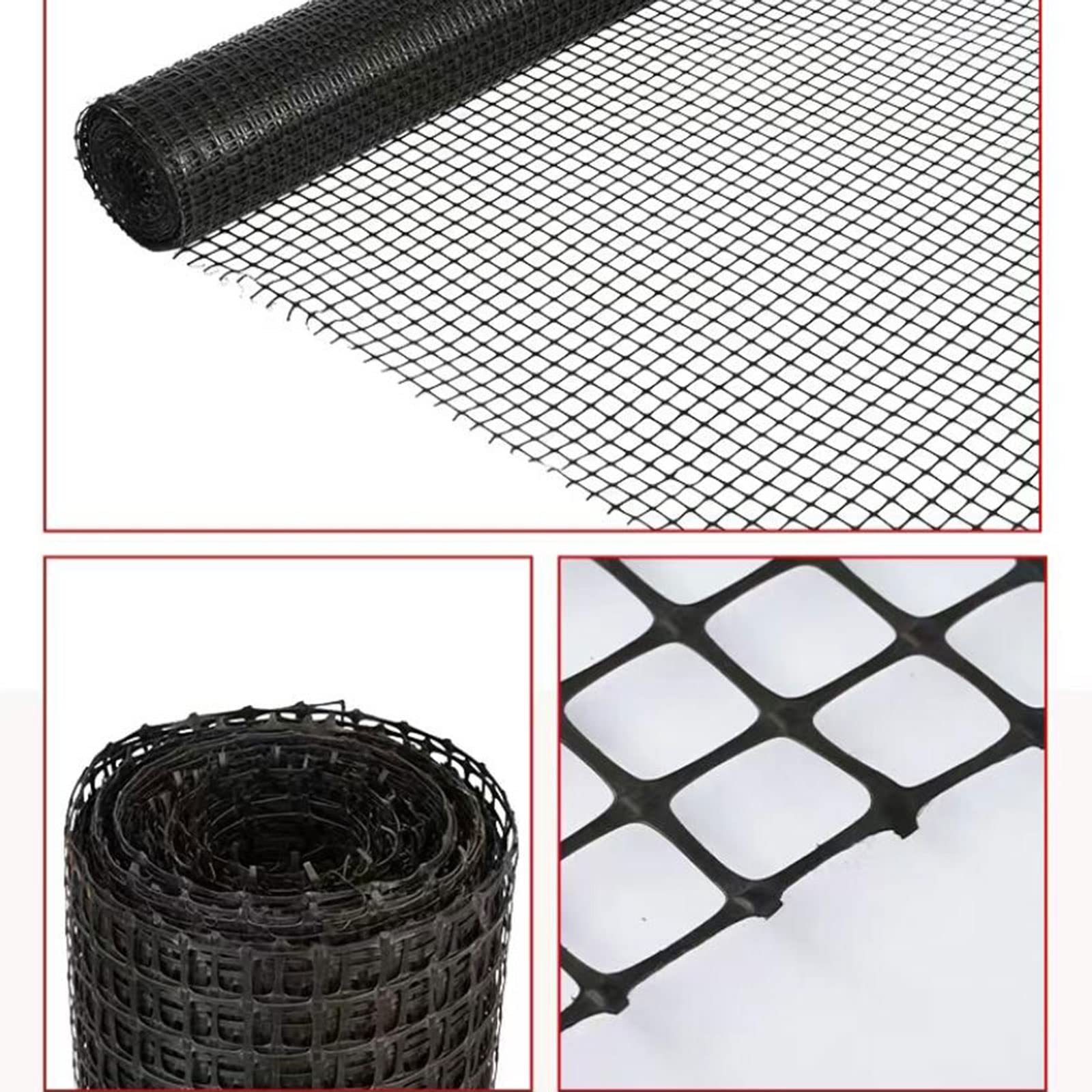 LFFH Cercado De Malla De Plástico, Red De Seguridad Reutilizable para Jardín Geogrid Gardening Animal Pet Vegetable Hutch Protection (Size : 0.5M)