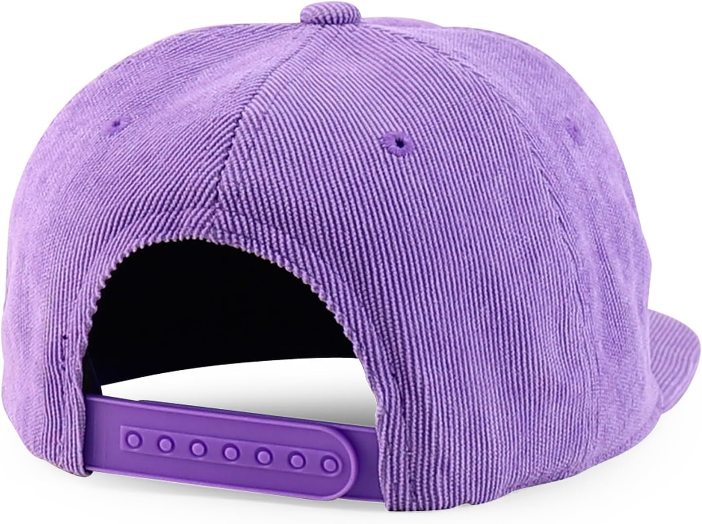 Trendy Apparel Shop Unstructured 5 Panel Corduroy Flat Bill Snapback Cap - Image 3