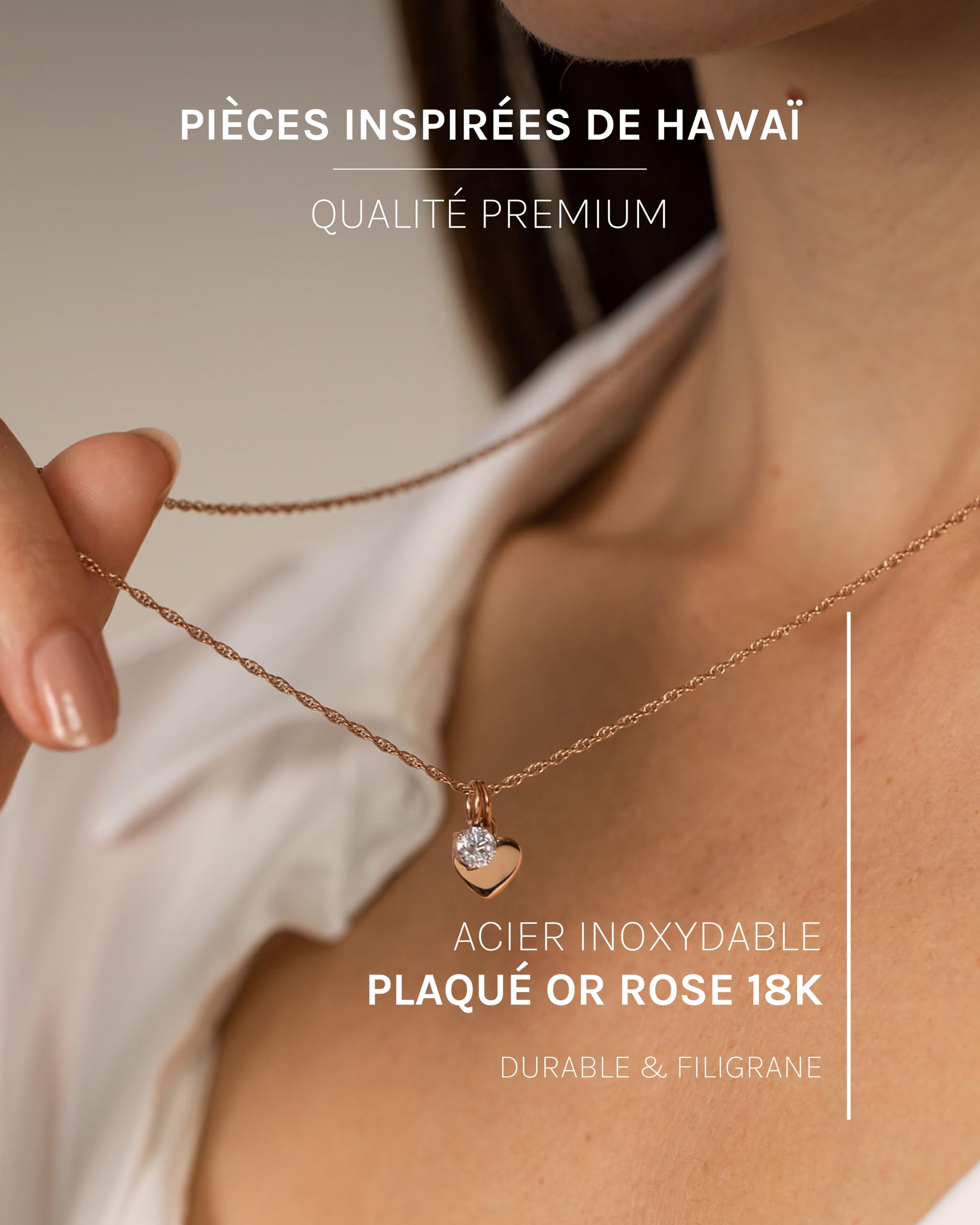 Purelei Brave Bijou pour Femmes – Collier pour Femmes en Acier Inoxydable Durable – Collier Résistant à l'Eau – Longueur réglable 50-55 cm – Collier pour votre style
