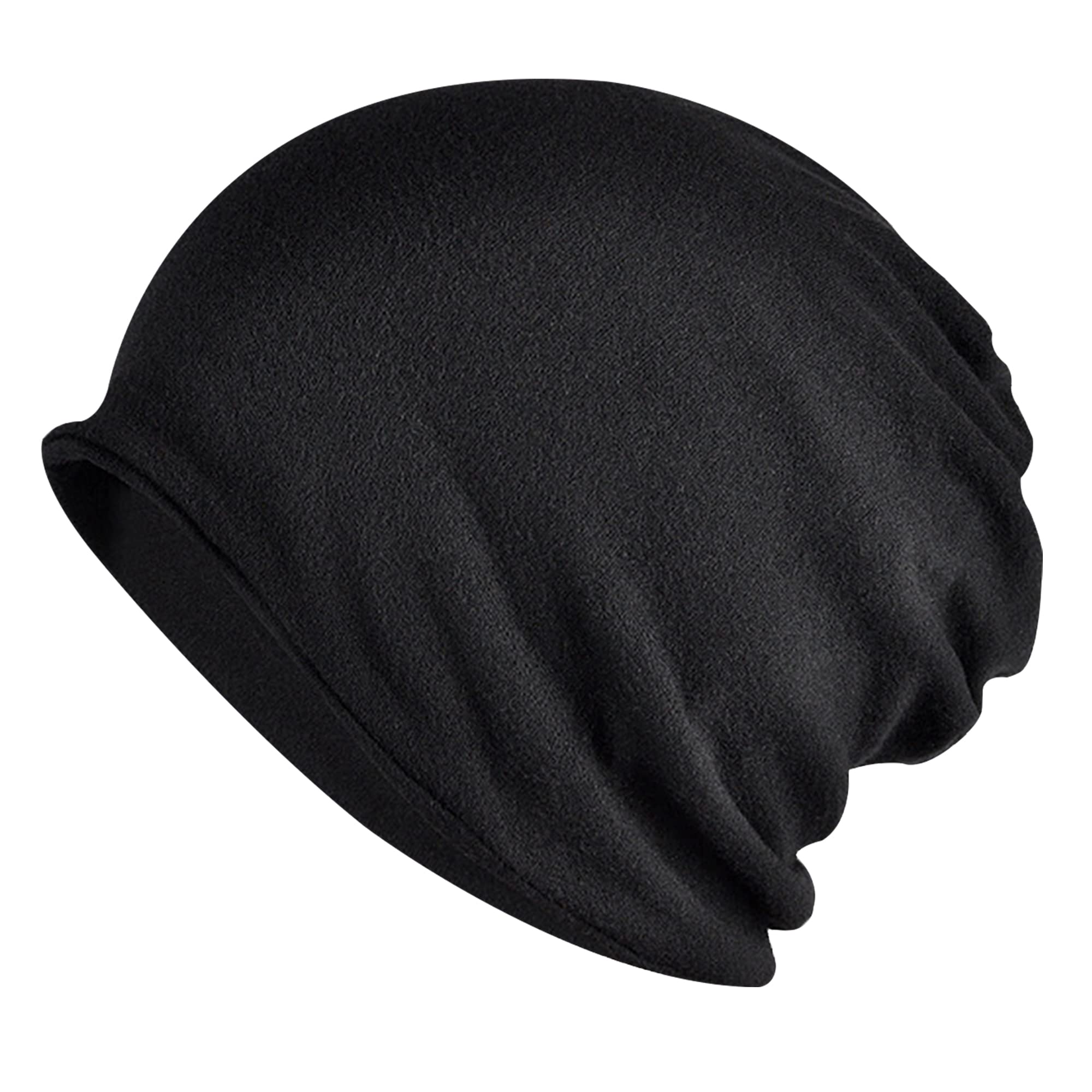 ELLEWINCotton Slouchy Beanie Hip-Hop Soft Lightweight Running Beanie Adult Dwarf Hats Chemo Cap for Men Women