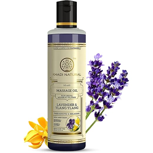 Khadi Natural Lavender Massage Oil 210ml