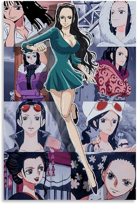 Amazon Com Jcode Anime Poster One Piece Sexy Beautiful Hot Woman Robin Canvas Art Poster And Wall Art Picture Print Modern Family Bedroom Decor Posters 08x12inch x30cm Posters Prints