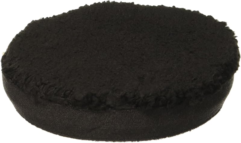 Chemical Guys Boina de Polimento de Microfibra Preta para Politriz, 11,4 cm, para Prato de 10,2 cm, 1 unidade