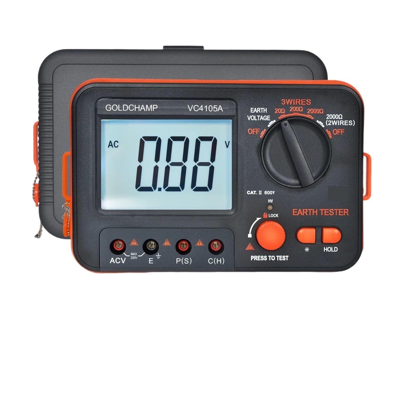 Multimetro digitale, Tester digitale di resistenza isolamento, megaohmmetro con attivazione senza RCD da 3 mA, retroilluminato
