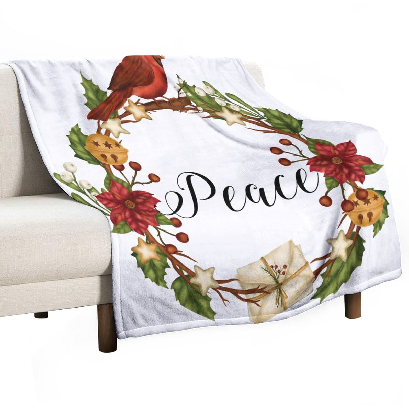 Couverture polaire douce en flanelle de Noël pour lit et canapé