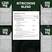 Vista 4 de Nitric Oxide Supplements for Men - Nitric Oxide Booster with L-Arginine,L-Citrulline Complex & Panax Ginseng - Supports Energy & Endurance – 60