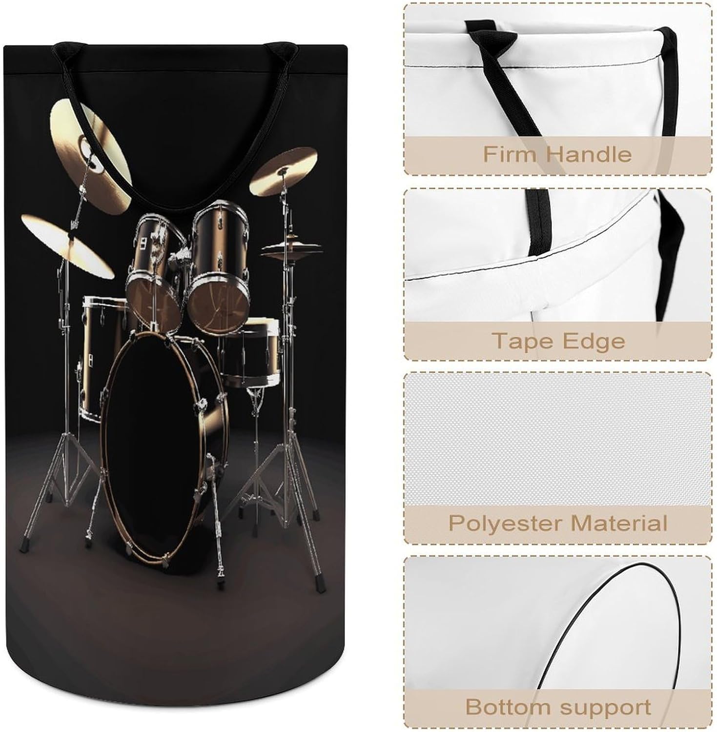 Dirty Clothes Basket Extra Large 110l Open Top Laundry Hamper With Portable Carry Handles, Foldable Waterproof Clothes Basket Spacious Laundry Bag For Bedroom Bathroom Laundry Room Dorm