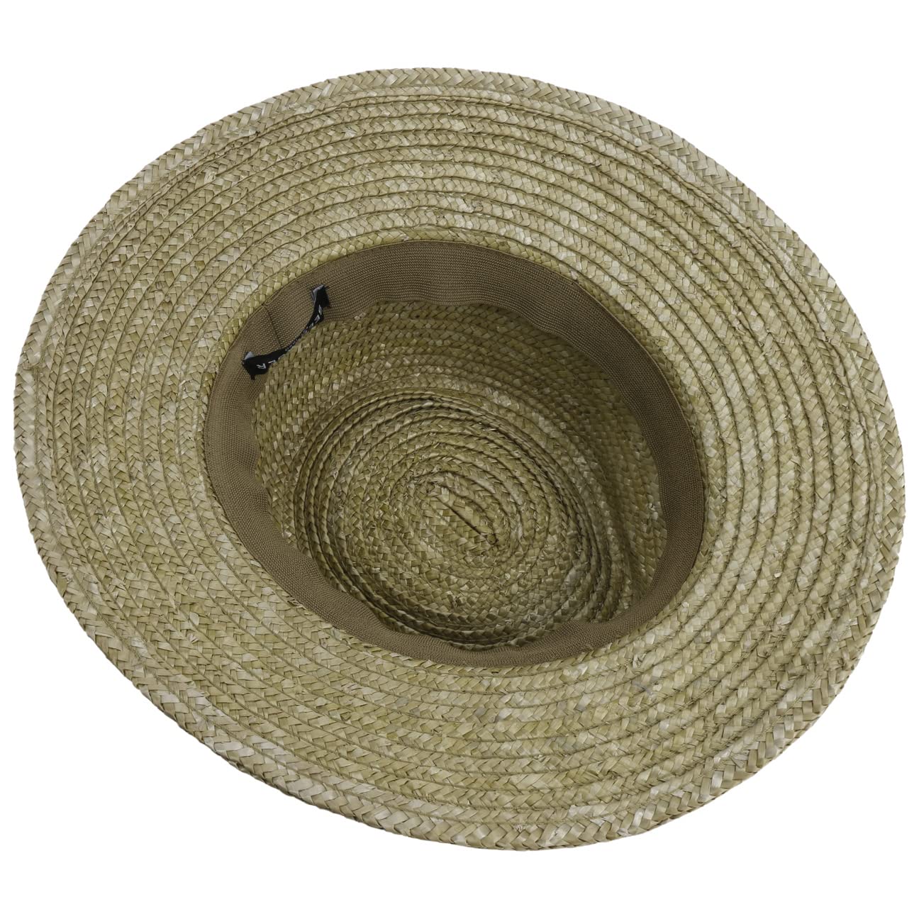 Seeberger Sombrero de Paja Rileja Mujer - Trenzado Verano con Banda Grosgrain Primavera/Verano