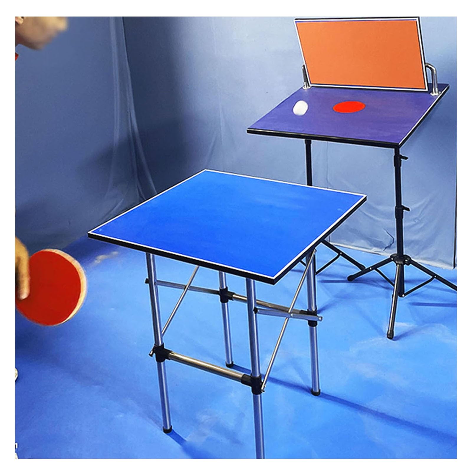 Professional Table Tennis Rebound Board,Table Tennis Return Board Set,Return Board Training Device,Angle Adjustable,Suitable for Home Gym and School
