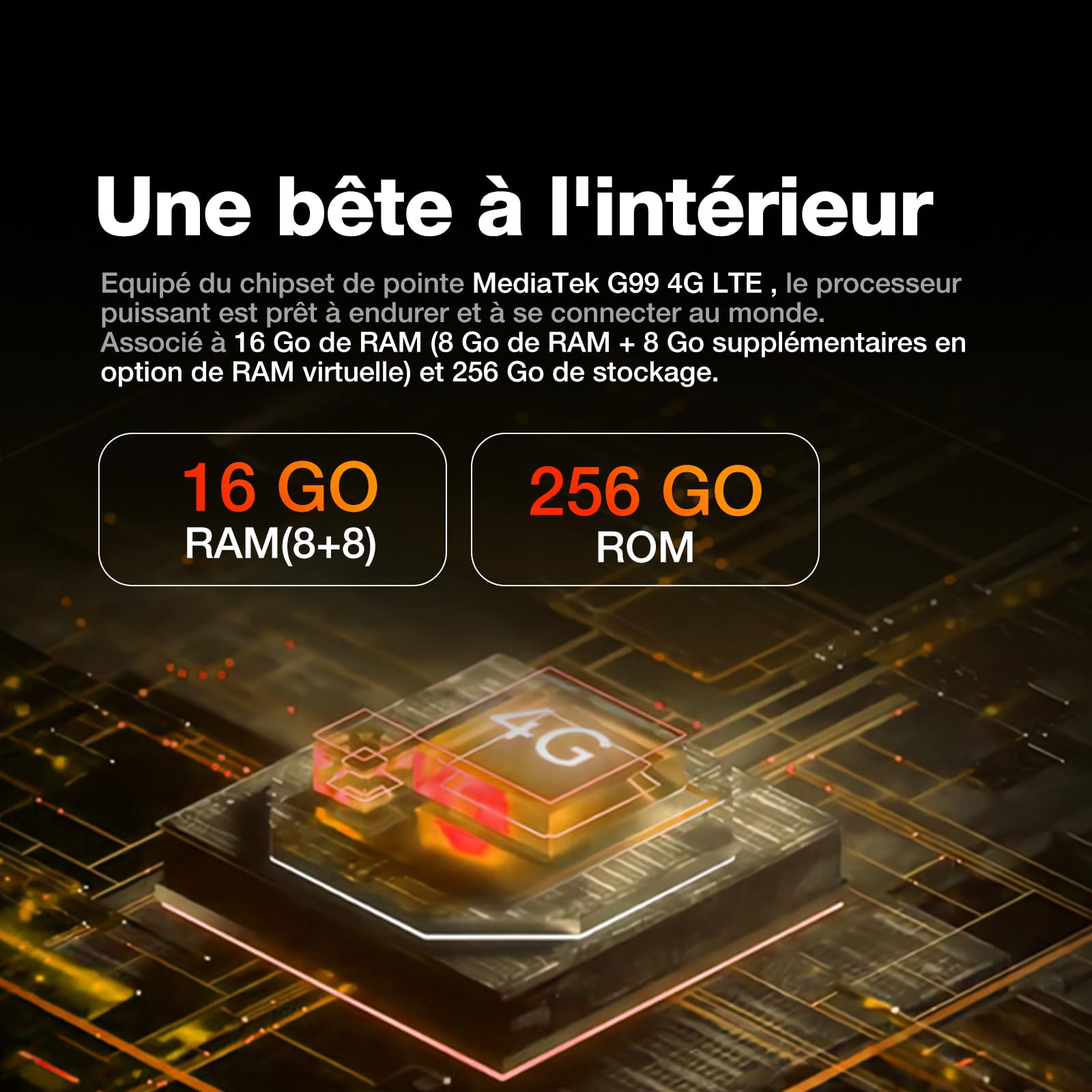 AGM Pad P2 Active Tablette, Helio G99, IP68/IP69K, Écran 10,95" FHD