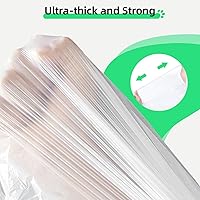 Vista 5 de 60 Count Waste Drawer Liners Bags Compatible with Litter Box Robot 4 and 3, Thick Self-cleaning Cat Litter Box Liners refill with Drawstring Heavy