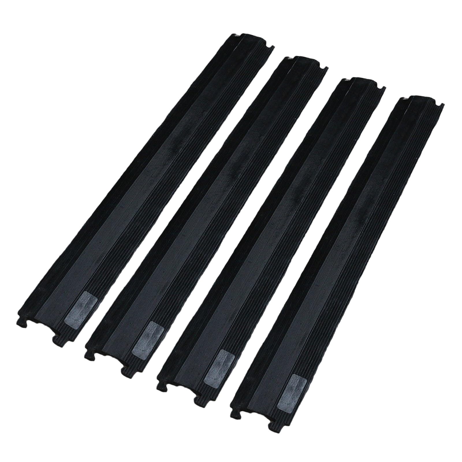 Rampa Protectora de Cables de un Solo Canal, Canaleta Cables Suelo, Pasacables Suelo, con Hebilla de Bloqueo(1Channel-4Pack)