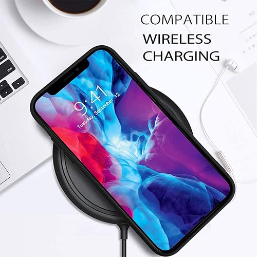 Miniatura 6 de LuGeKe Funda de silicona líquida para iPhone 11 Pro Max, funda de goma de gel con estampado de tótem de ojos, forro de microfibra suave a prueba de