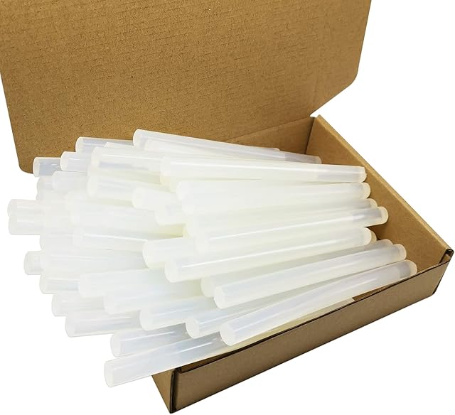FZGUSYAF Hot Melt Glue Sticks 11x150mm Clear Adhesive for 11mm Hot Glue Gun - 40 Pack