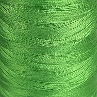 Vista 9 de Elvis 120D/2 - Hilo de bordar luminoso, carrete de 3280 yardas, color verde medusa
