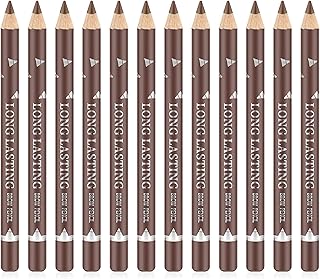 Go Ho 12 lápices delineadores de cejas marron...