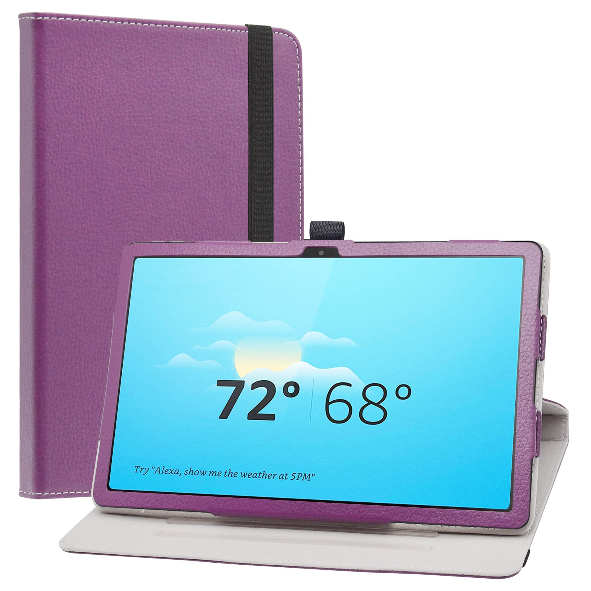 Rosbtib Custodia Cover per Lenovo Tab M10 Plus 3rd Gen 10.61 pollici 2022 modello TB125FU/TB128FU, Slim Fit Folio Pieghevole Cover Protettiva con Slot per schede Chiusura Magnetica, Gigli verdi