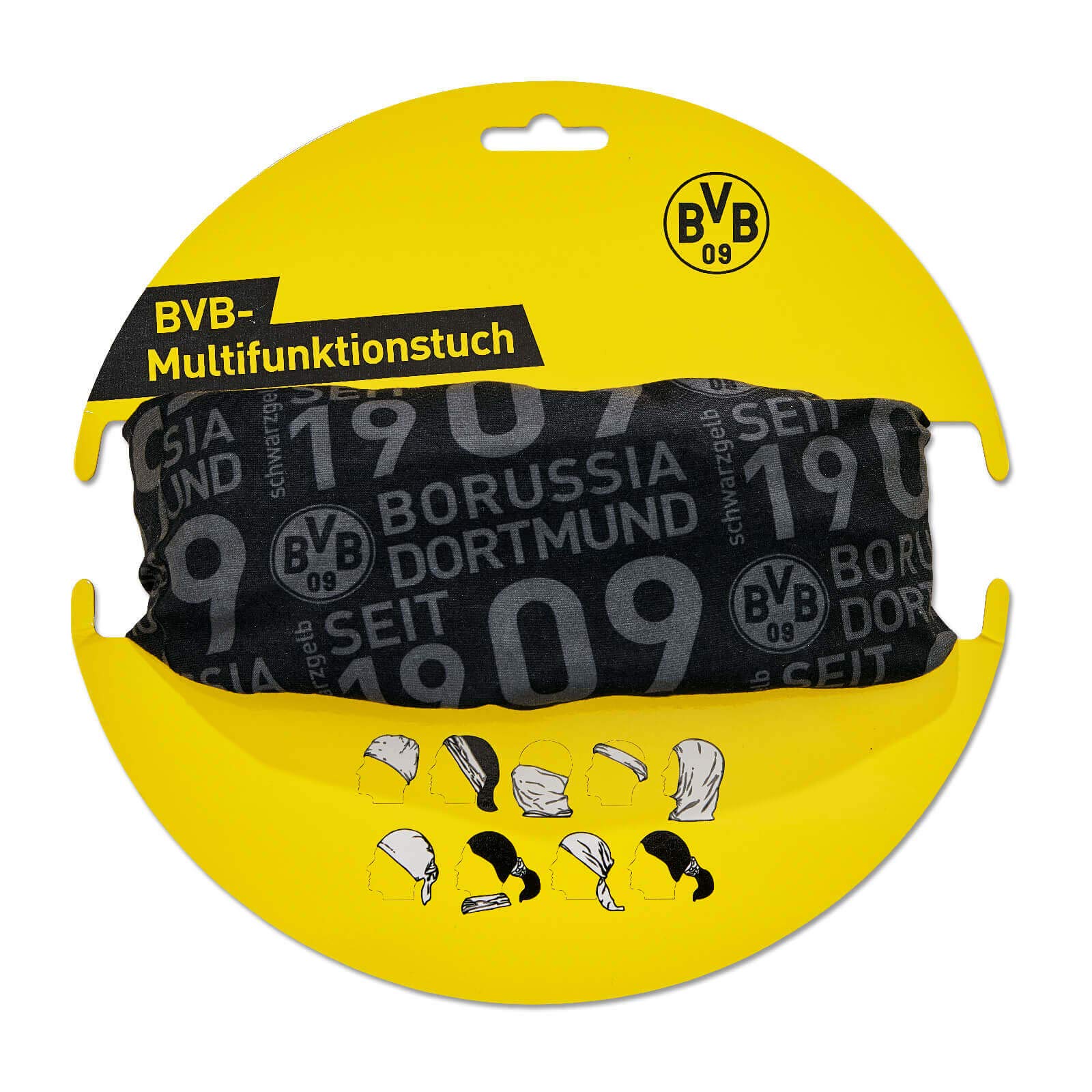 Borussia Dortmund BVB chusta wielofunkcyjna (czarna)