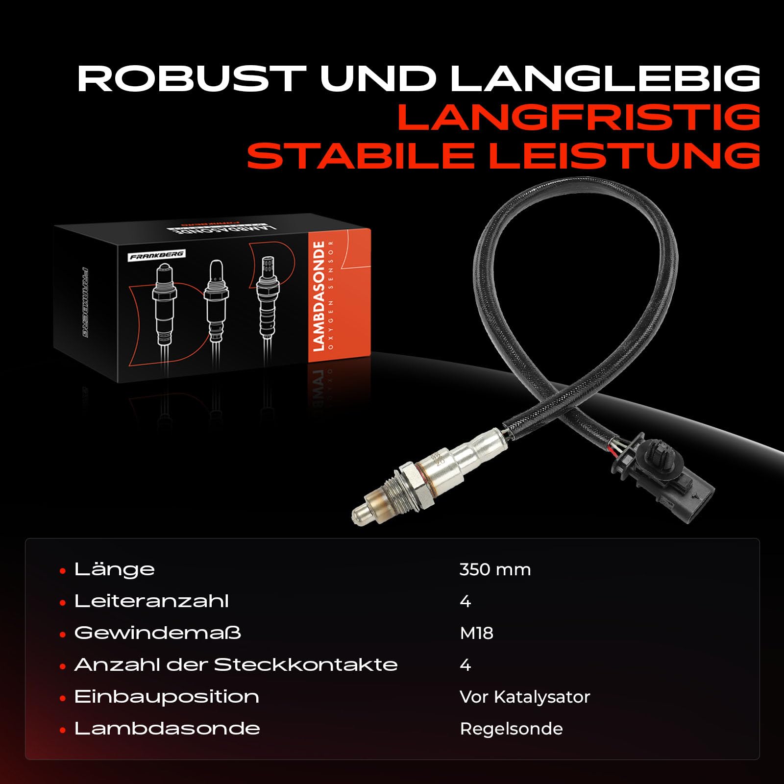 Frankberg Sonda lambda Sonda diagnostica Compatibile con Corsa F P2JO 2008 I CU C3 III SX C3 Aircross II 2C 2R 3008 SUV M4 MC MJ MR Replace# 9810667080