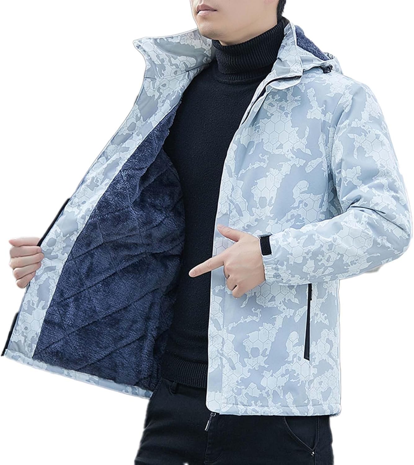 メンズ 冬用ジャケット ジャケット プラス フリースジャケット 防風 防寒 登山スーツ アノラック カーキ ウインドブレーカー 大き