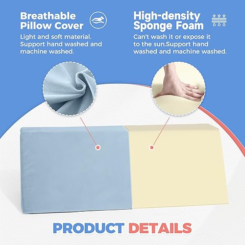 Miniatura 6 de Posicionamiento lateral de la cuña del cinturón de almohada de la cuña, ancho de límite ajustable, posicionadores del cuerpo para la apnea del