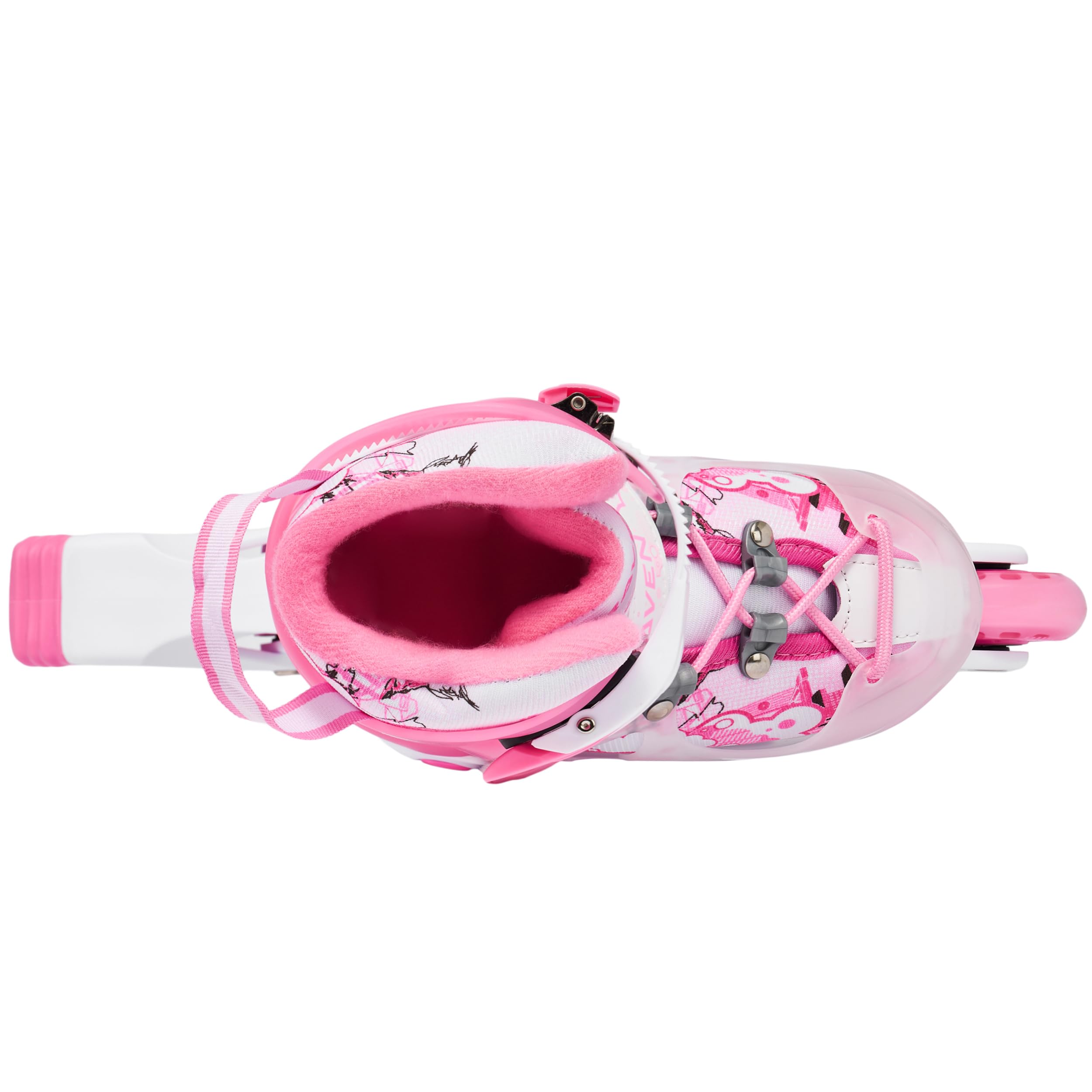 Pattini in linea 3in1 per bambini Triskates/Rollskates Raven Princess