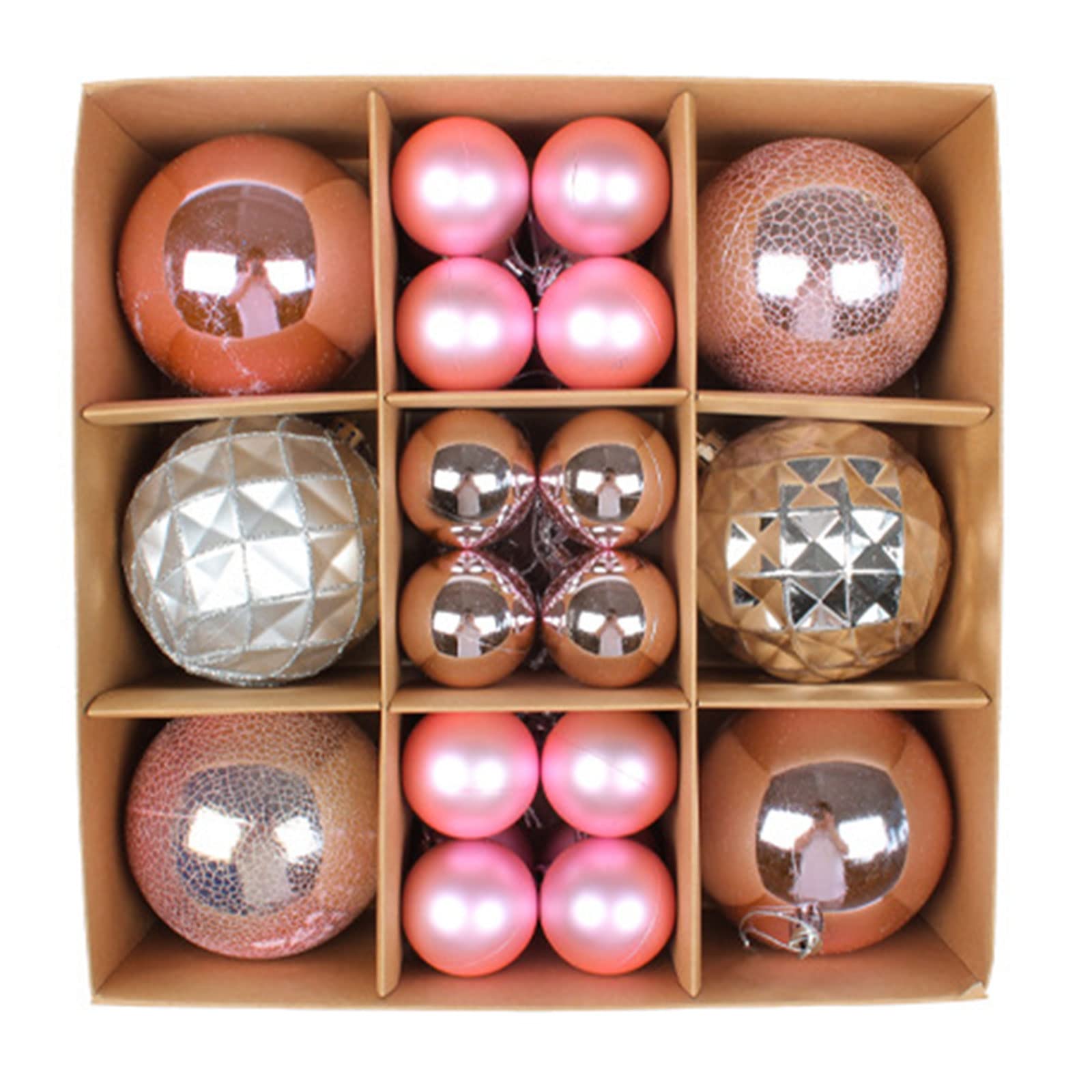 Tsophreniq Decorative Christmas Tree Pendants 30pcs / box Hanging Electroplating Ball Pendant Ornament Christmas Baubles Tree Decorations Ornaments Set Blue