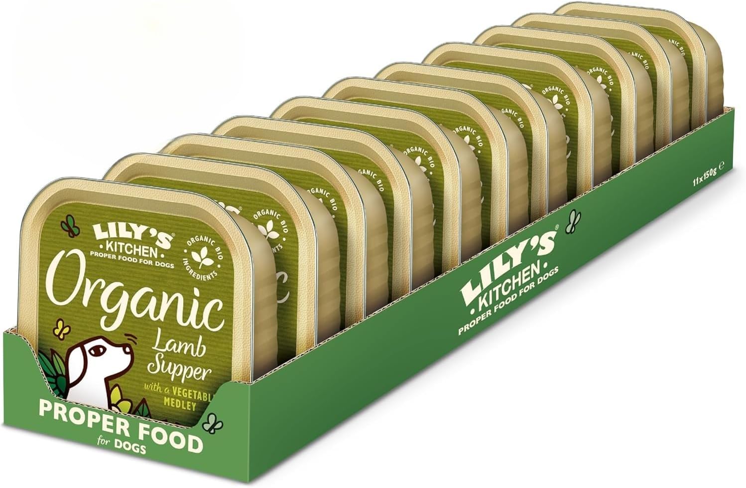 Lily's Kitchen Organic Lamb Supper Wet Dog Food Box 11x150G