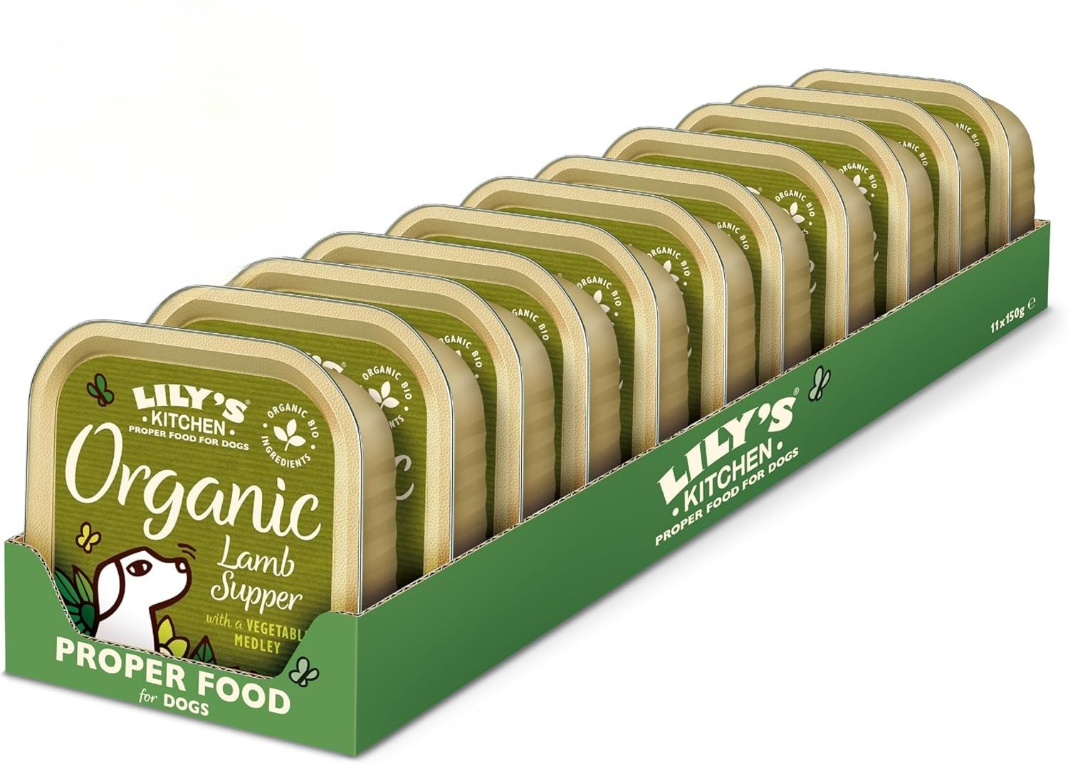 Lily's Kitchen Organic Lamb Supper Wet Dog Food Box 11x150G