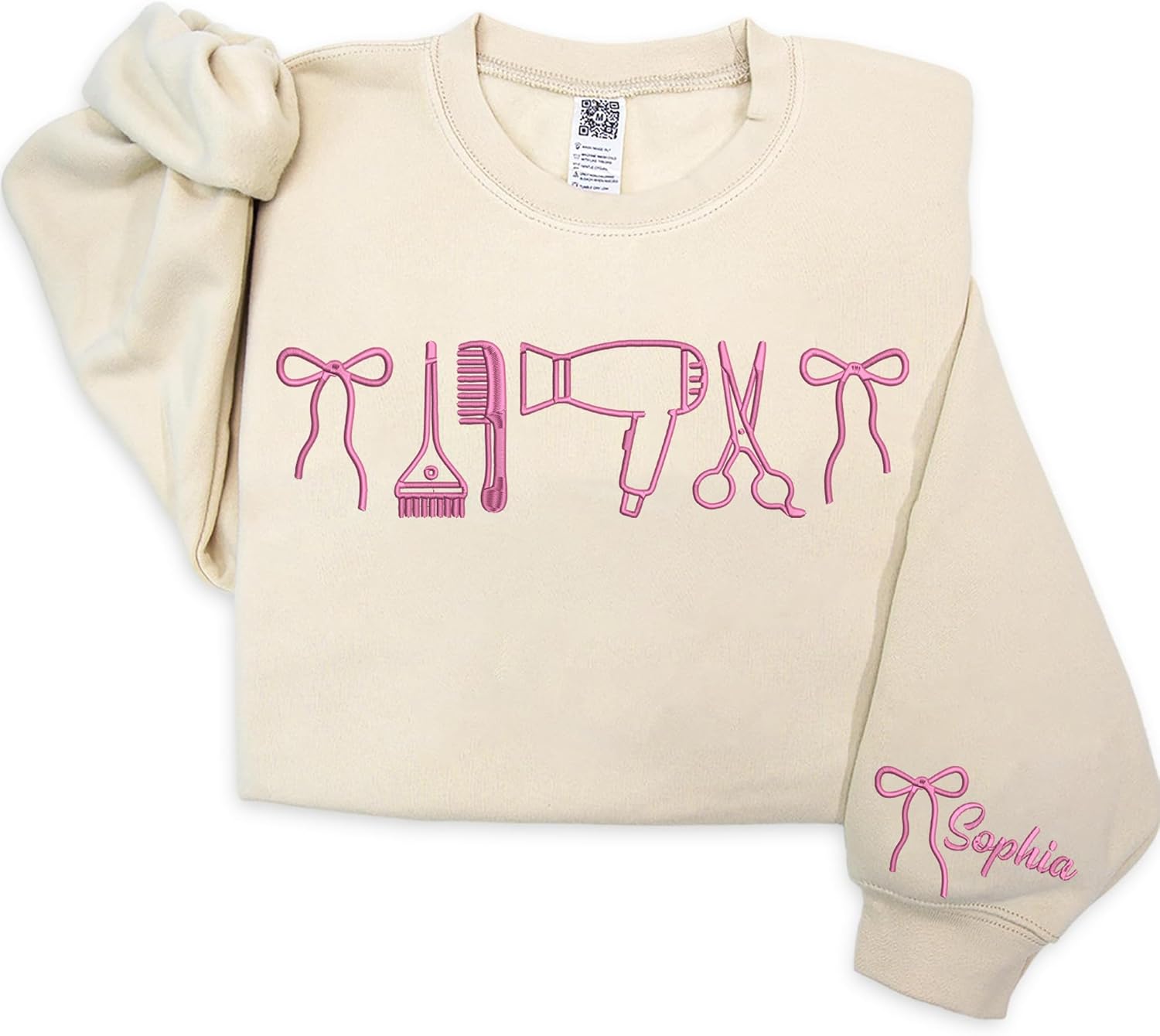 Personalized Hairstylist Sweatshirt, Custom Hairdresser Sweater, Salon Crewneck, Graduation Gift for Beauty Professional, Appreciation Week Present