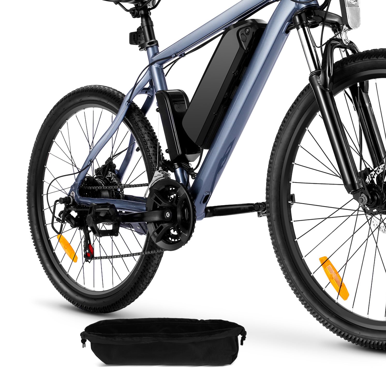 ifundom Copertura Protettiva per Batteria Bici Elettrica da Pendolare Guaina Antipolvere e Antipioggia per Tubo Obliquo Ventilazione Custodia Antiurto Coperchio Rimovibile per Uso