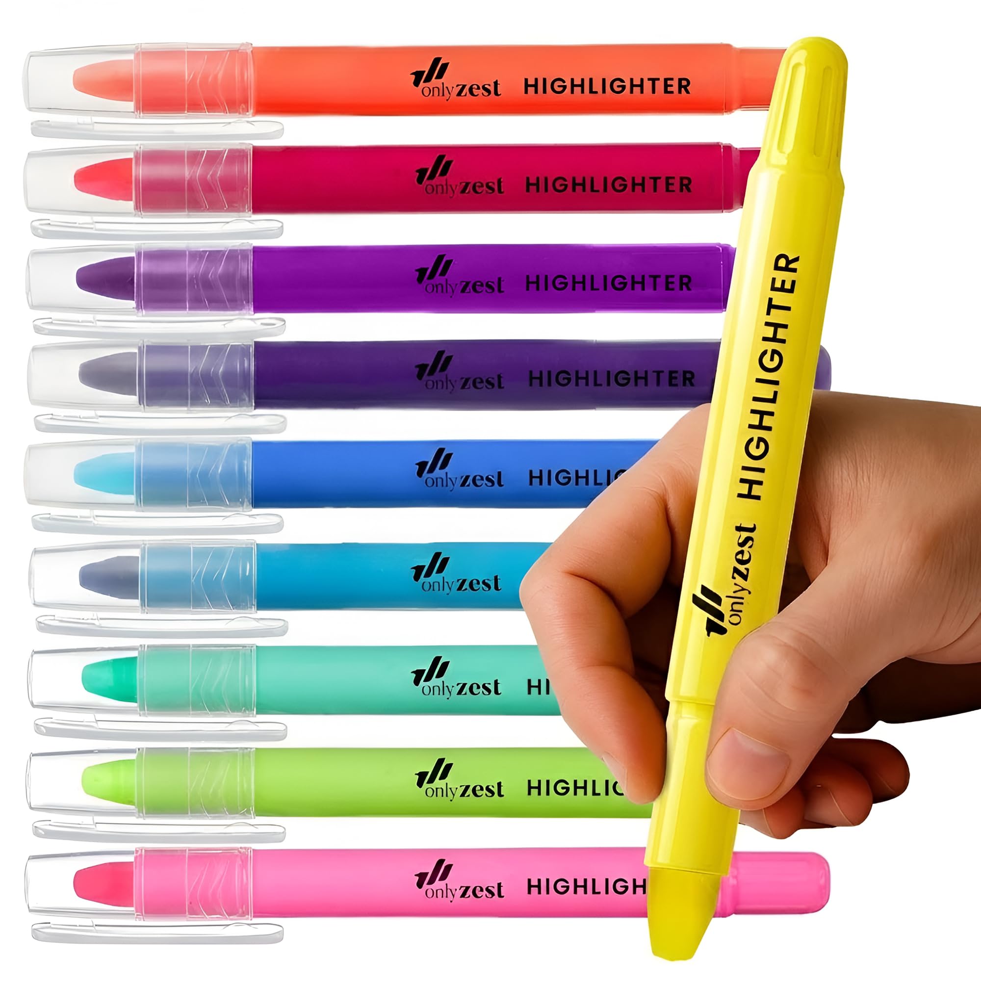 Photo 1 of Only Zest 10 Pack Bible Safe Highlighters - Vibrant Colors Gel Highlighters
